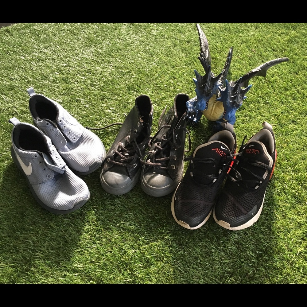 Boys Bundle of Shoes. Nike. Leather Converse. Nike